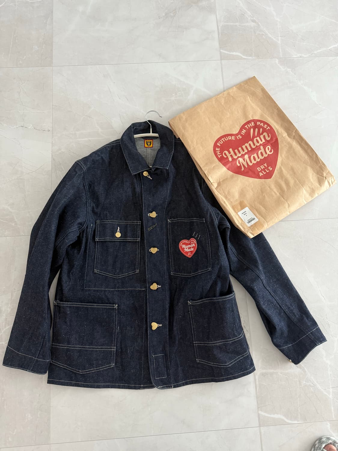 휴먼메이드 데님 커버올 자켓 상품이미지1
