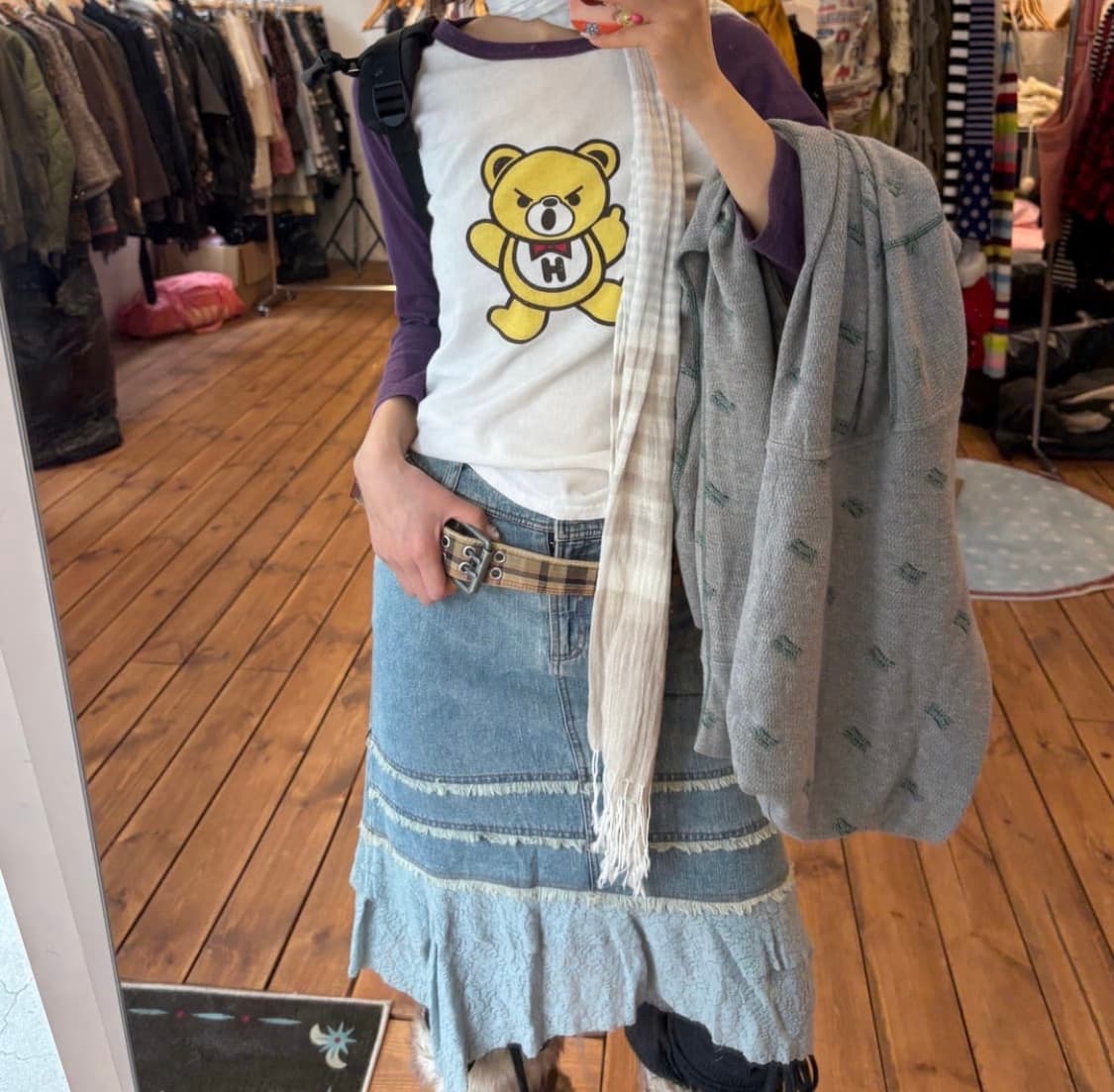 히스테릭글래머 퍽베어 7부 슬리브 상품이미지2