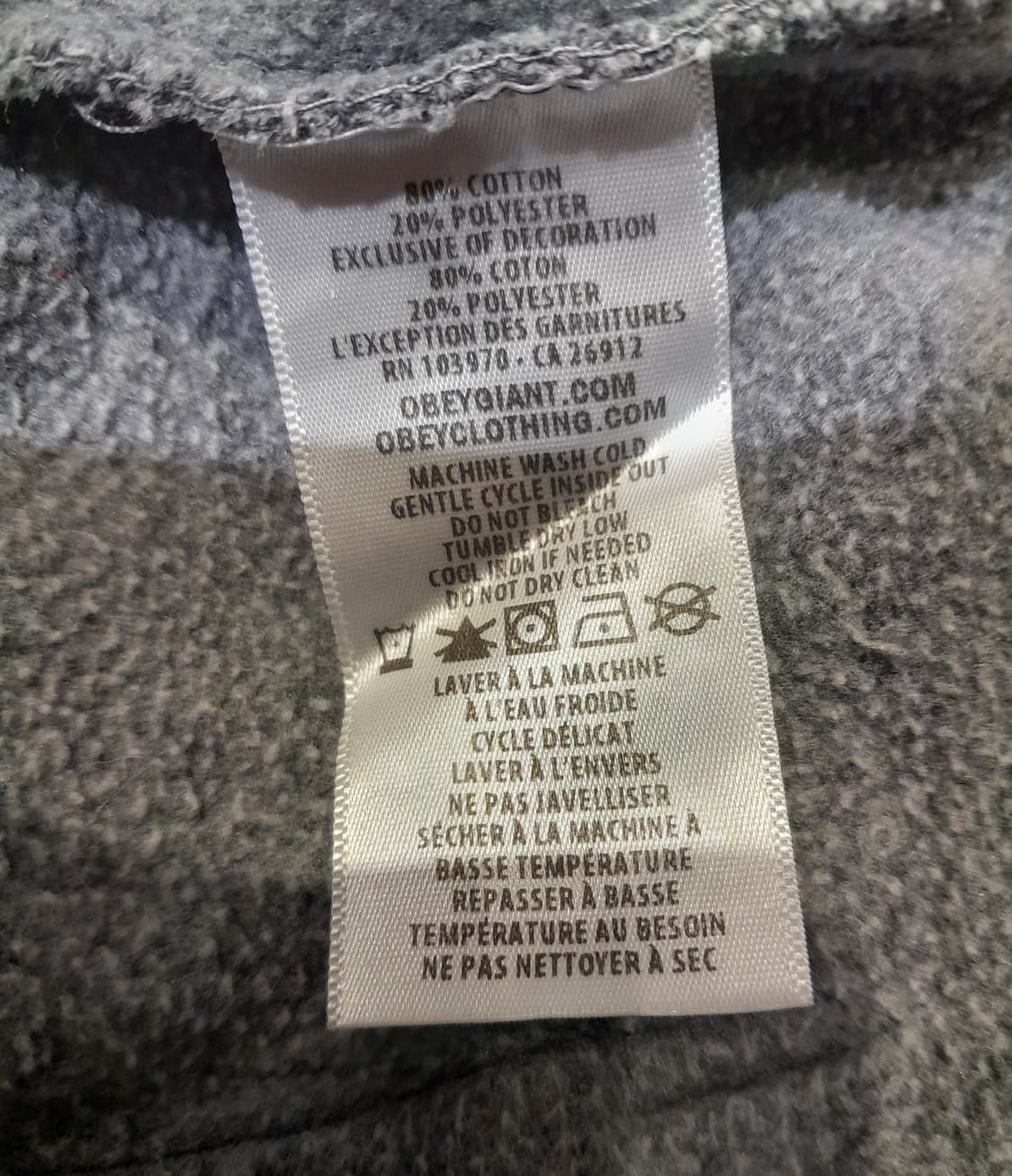 💥오베이 피그먼트다잉 후드 (M)
 상품이미지8