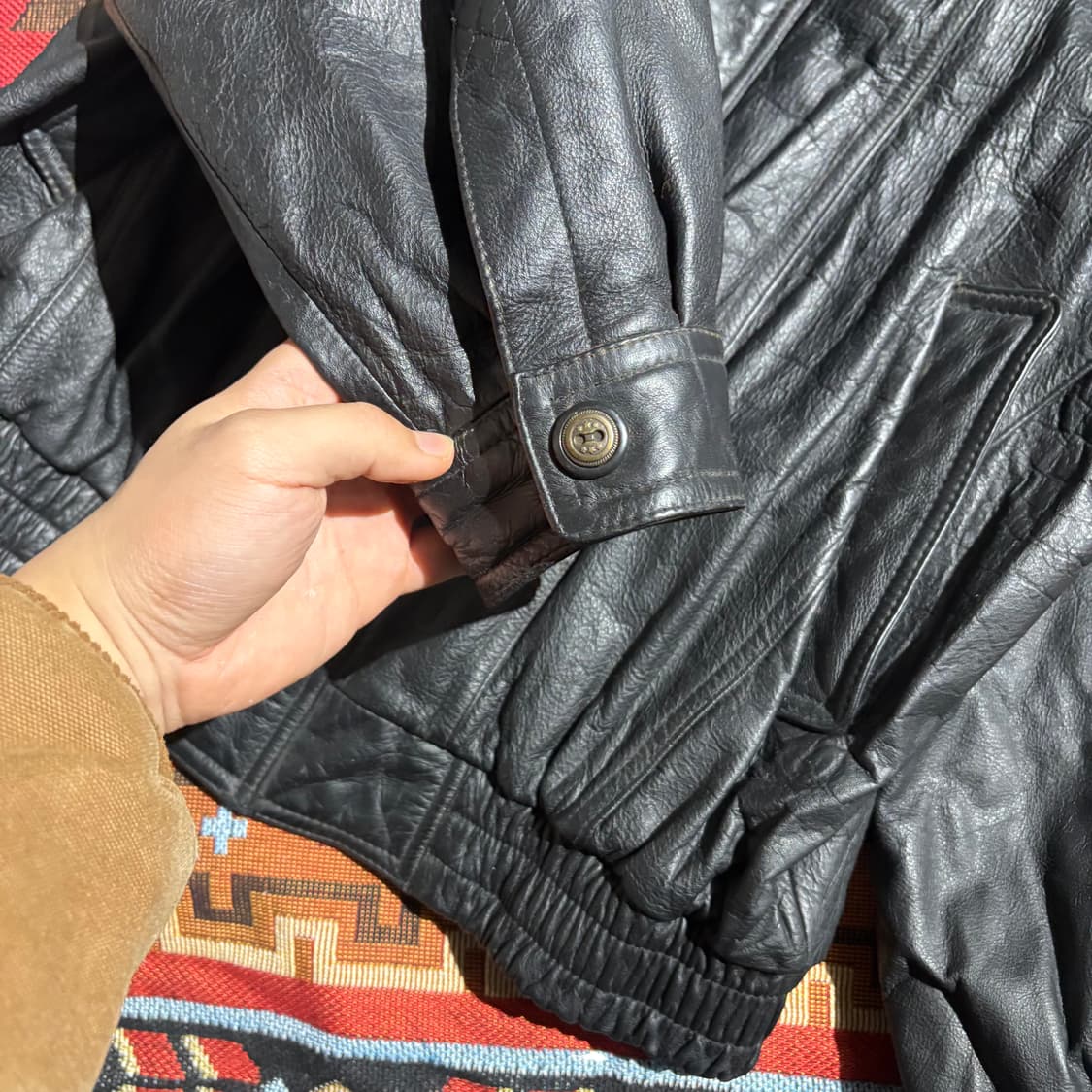 빈티지 소가죽 레더자켓 상품이미지4