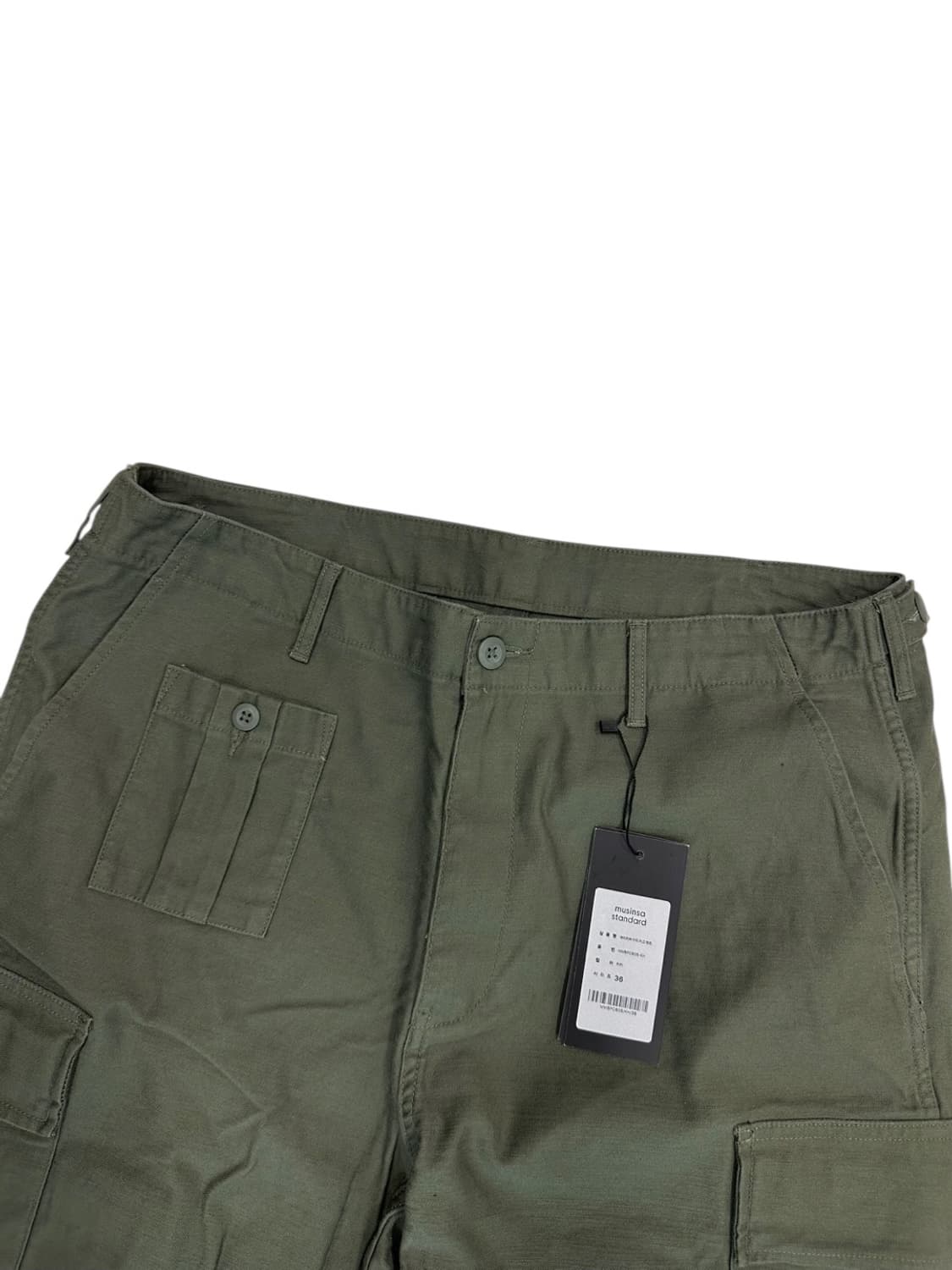 무신사스탠다드 아미 카코 팬츠 카키 새상품 (36) 상품이미지2