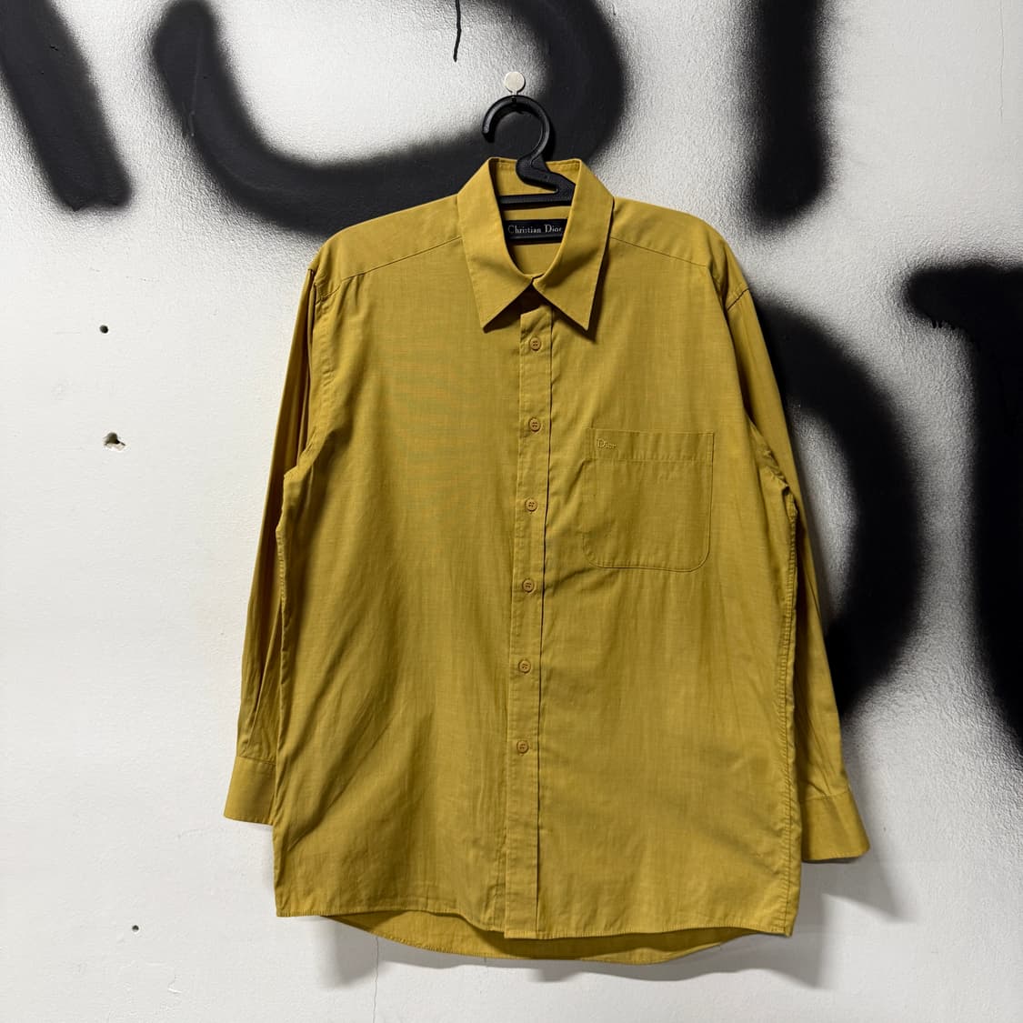 00s 크리스찬 디올 원 포켓 자수 로고 클래식 긴팔 셔츠 상품이미지1