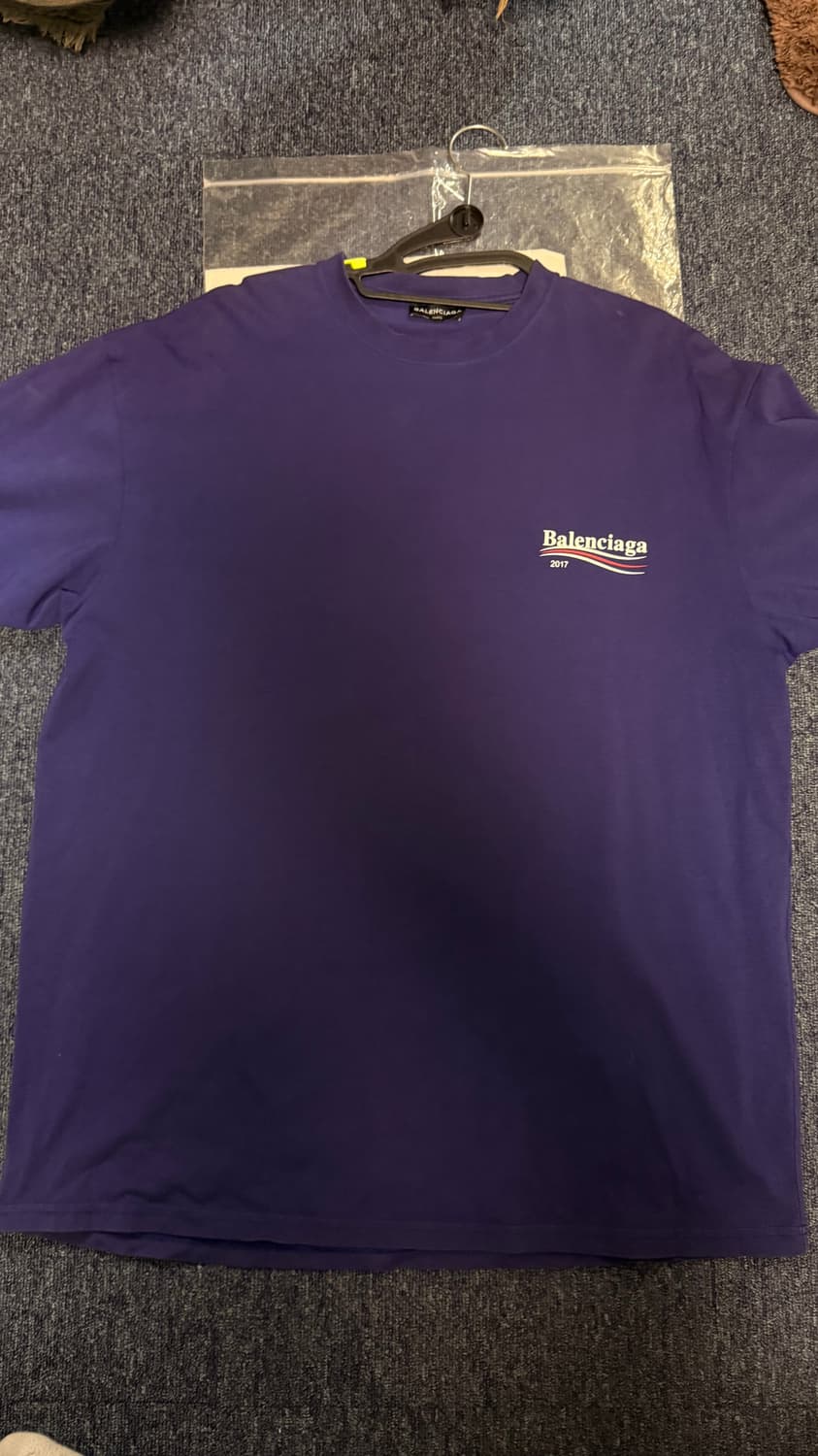 발렌시아가 100주년 기념 웨이브로고 블루 M사이즈 상품이미지1