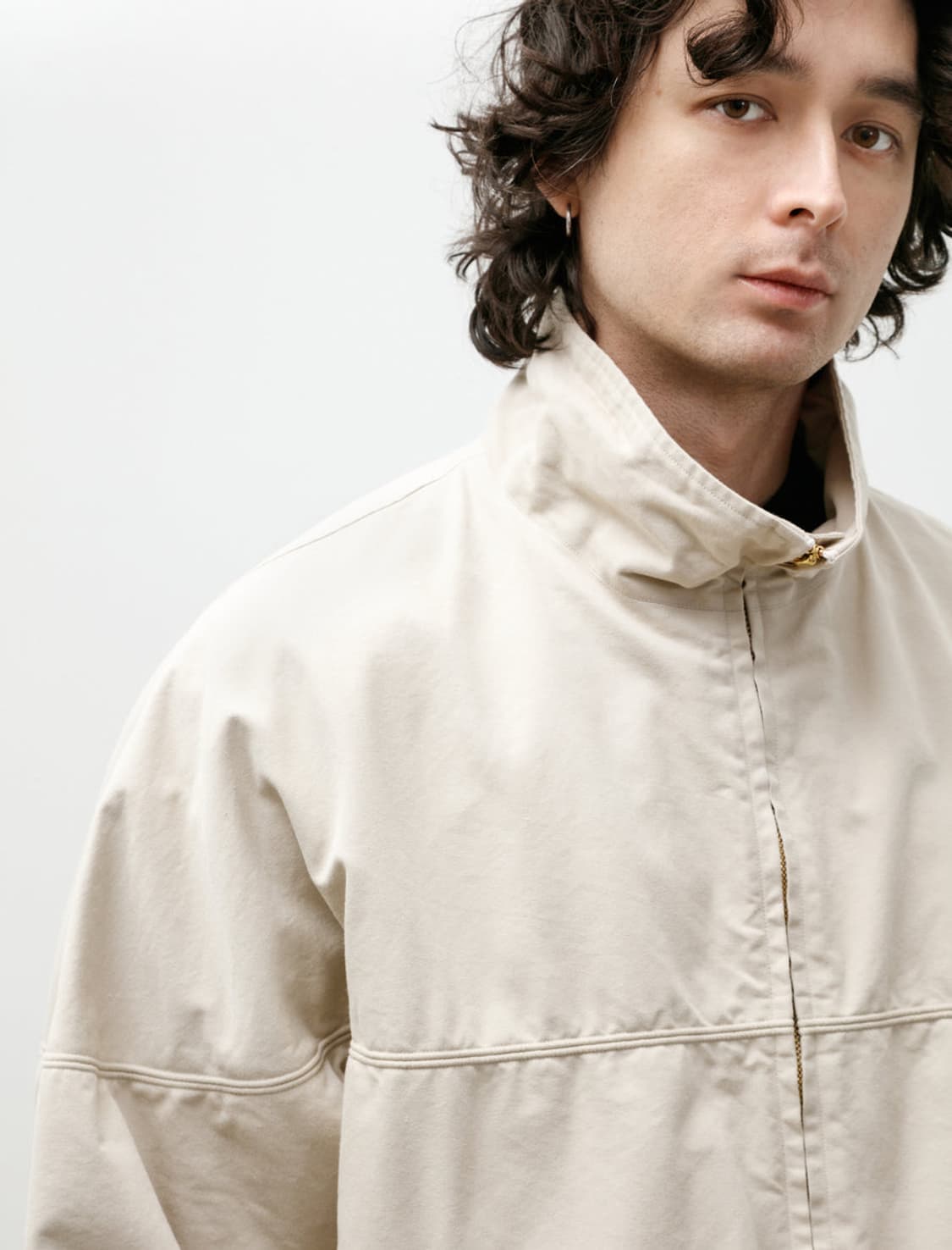 코모리(COMOLI) 포스트워크 트윌 블루종 아이보리 3 새상품 상품이미지1