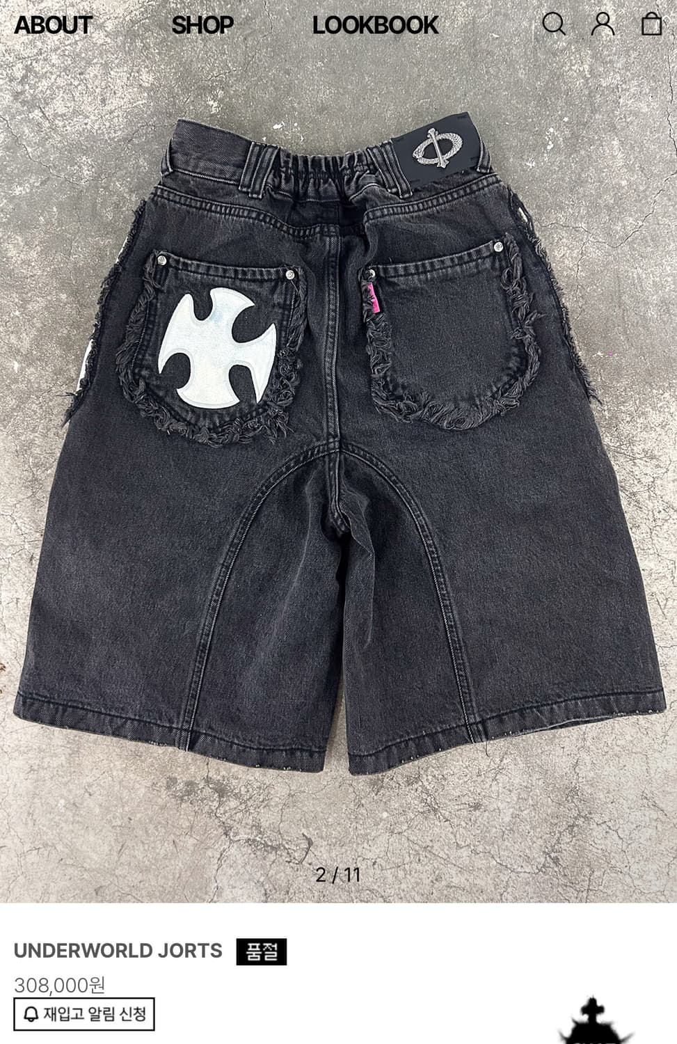 스쿠읏 UNDERWORLD JORTS 하프팬츠 반바지 L 상품이미지2