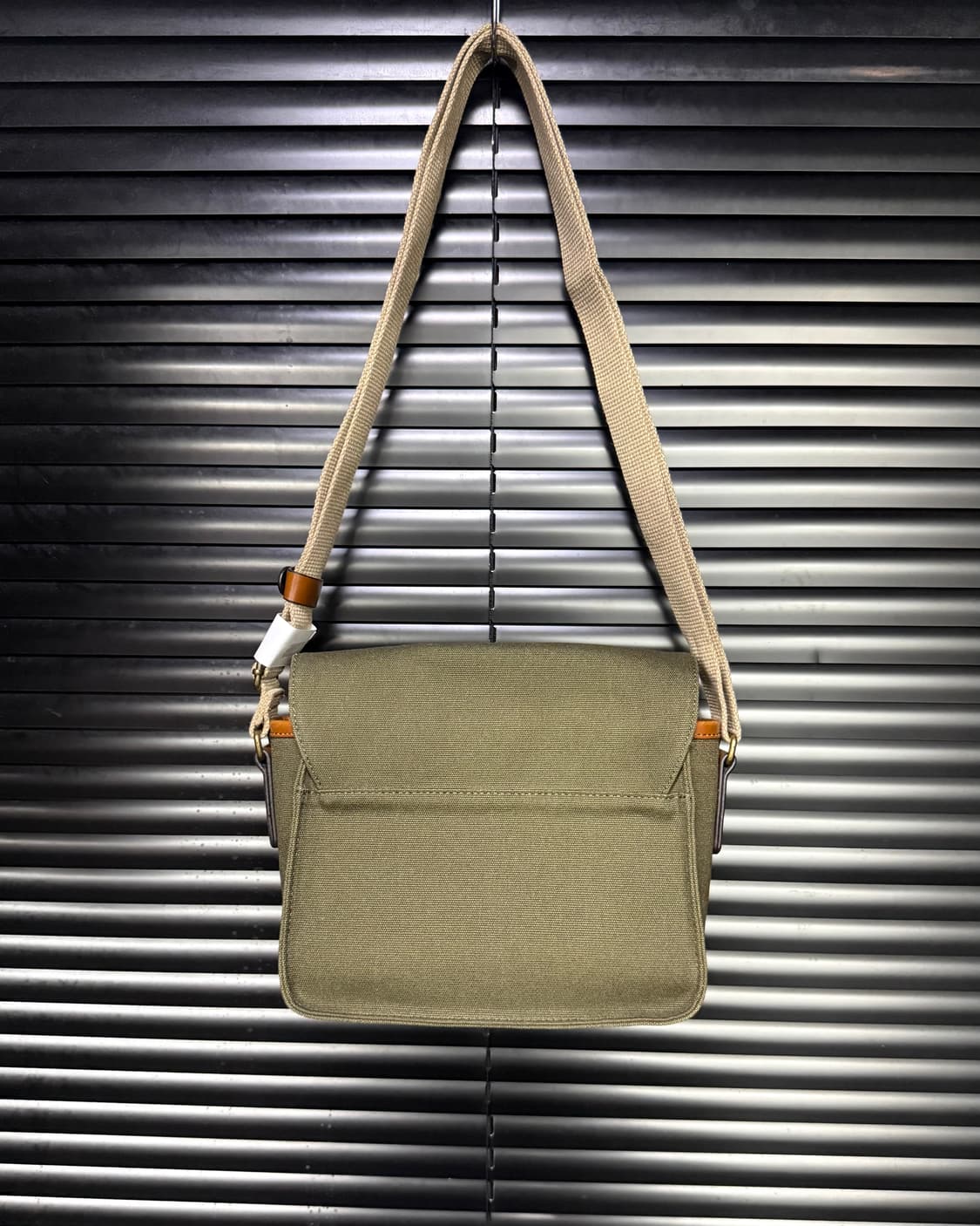 캐논 헤링본 크로스백 카메라백 가방 포켓 숄더백 에스닉 가죽 카키 빈티지 상품이미지6