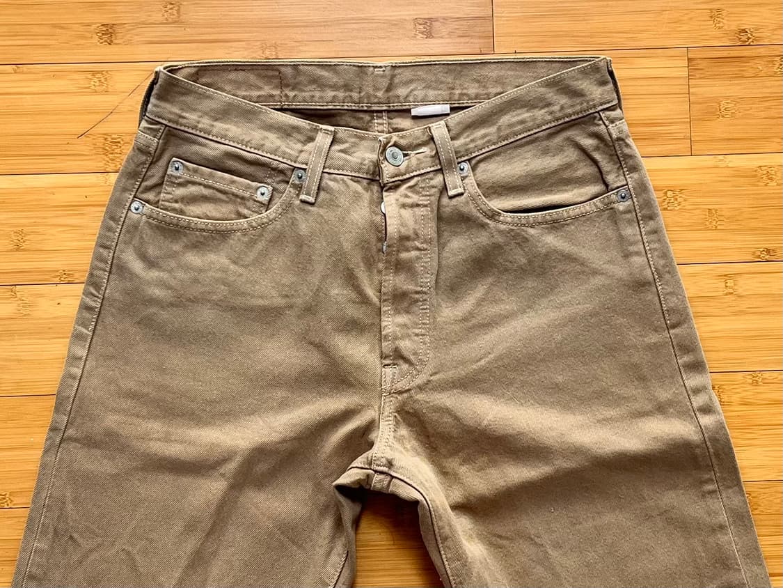 리바이스 501 베이지 데님팬츠 W32 L32 상품이미지3