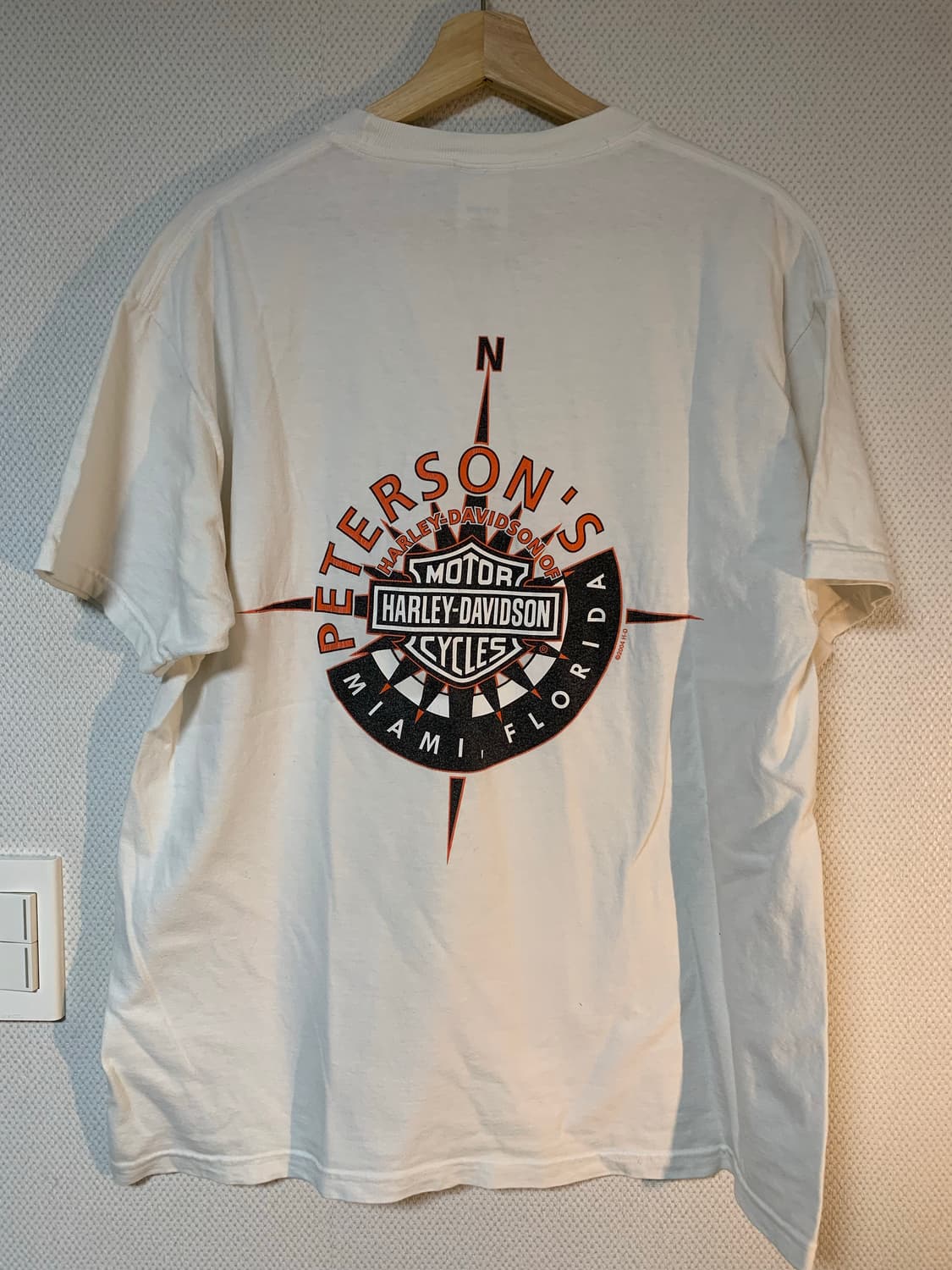 00s 할리데이비슨 peterson 프린팅 반팔 티셔츠 l xl 상품이미지7