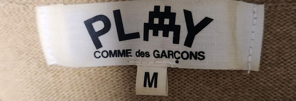 꼼데가르송 x 인베이더 픽셀 와펜 울가디건  M 22SS 상품이미지5