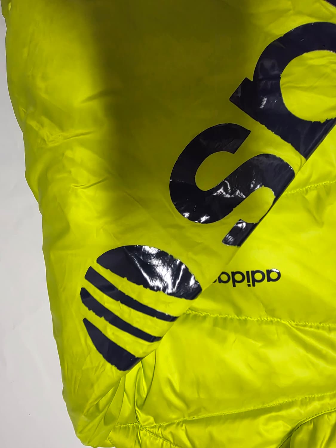 아디다스 네오 형광 후디패딩s 68/52 실측M 상품이미지4