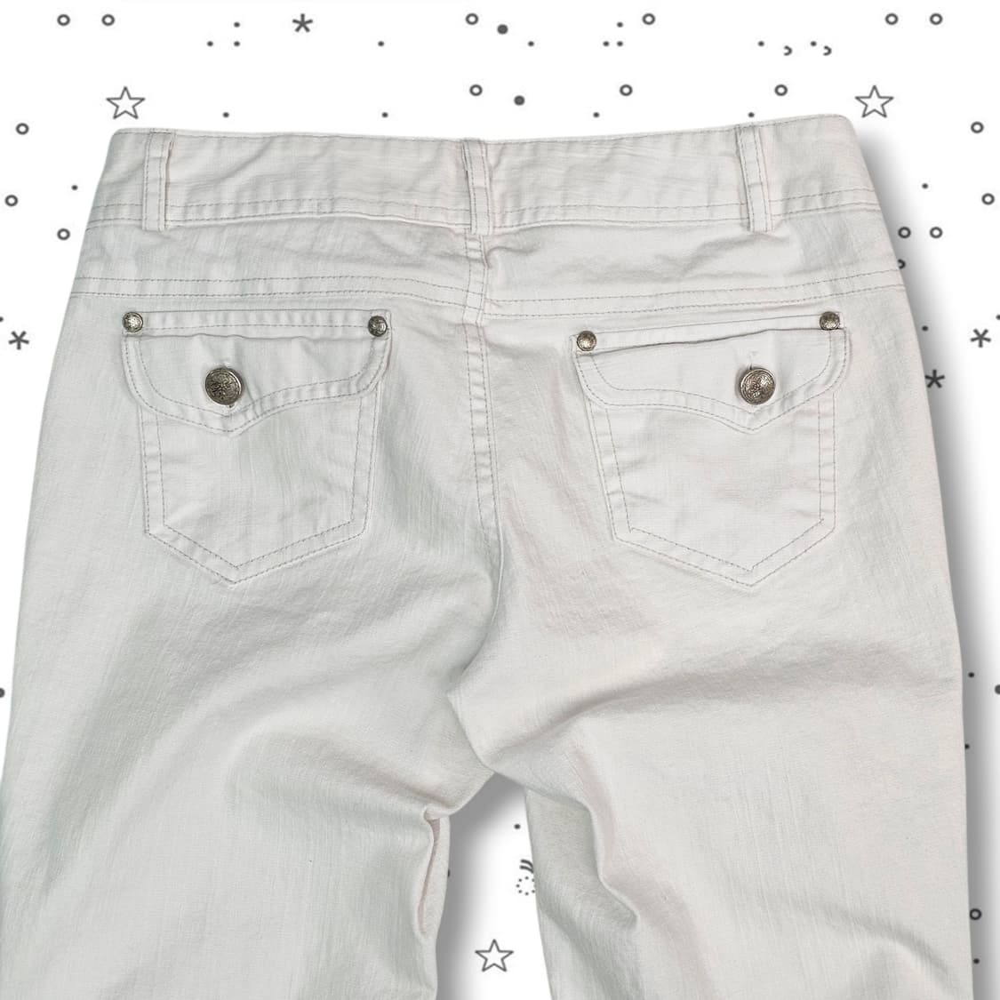  VTG 화이트 민트 카프리 팬츠 상품이미지8