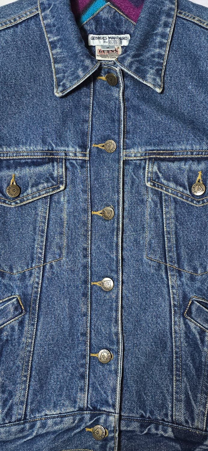 게스 GEORGES MARCIANO 빈티지 데님 자켓 M 상품이미지6