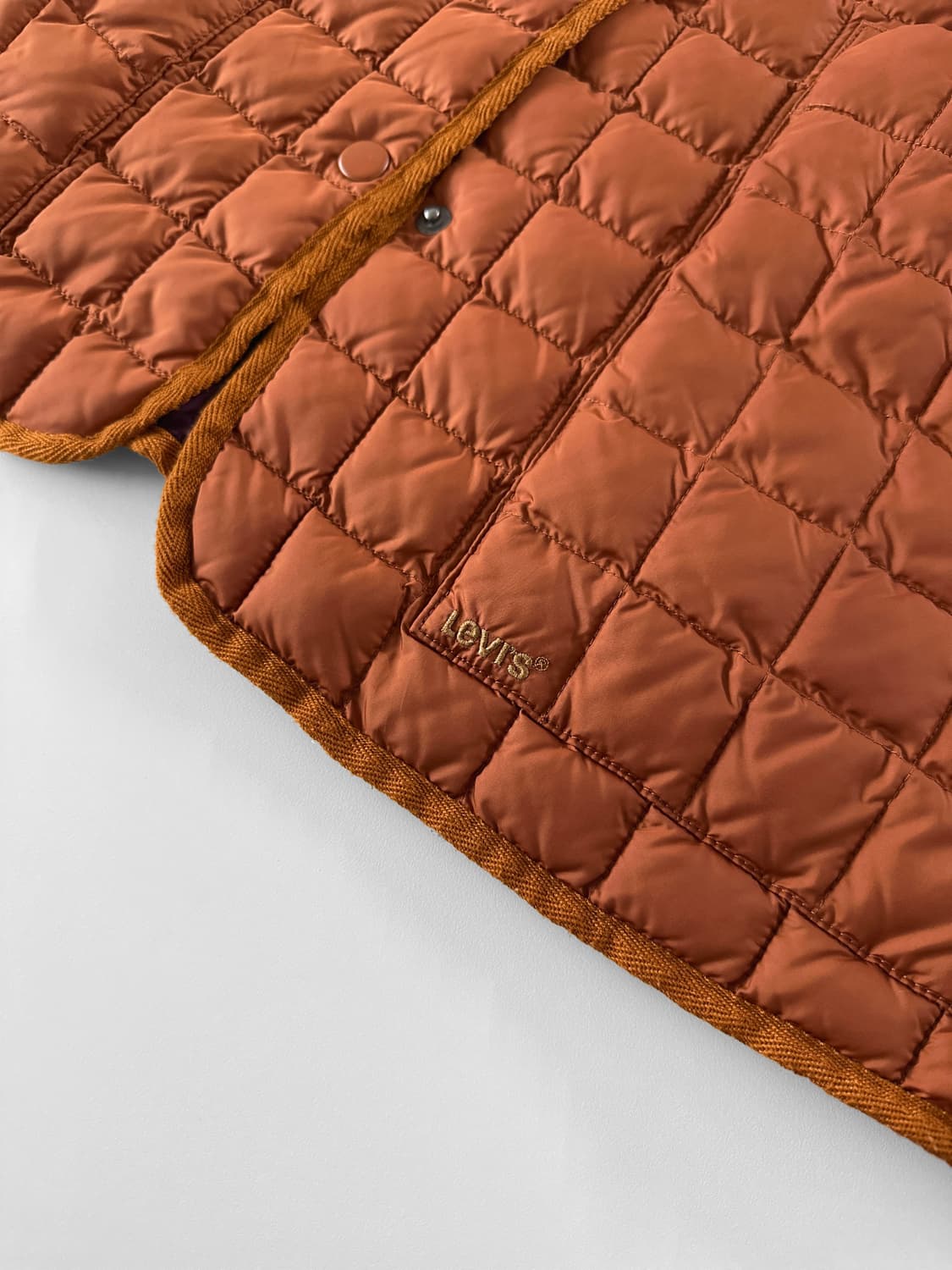 리바이스 번트 오렌지 퀼팅 자켓 상품이미지7