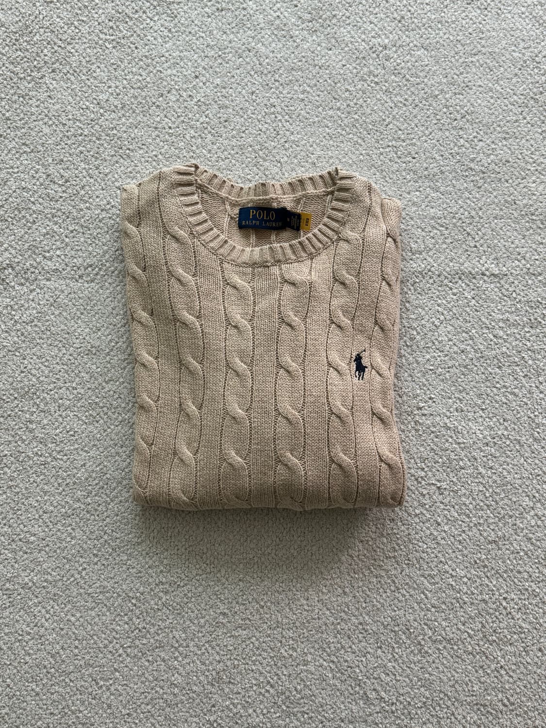 (새상품/정품) 폴로랄프로렌 꽈배기 코튼니트(남성M) 상품이미지1