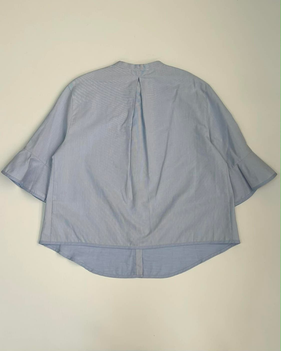 [1] Maje 마쥬 차이나넥 밴드 칼라 프릴 셔츠 블라우스 상품이미지2