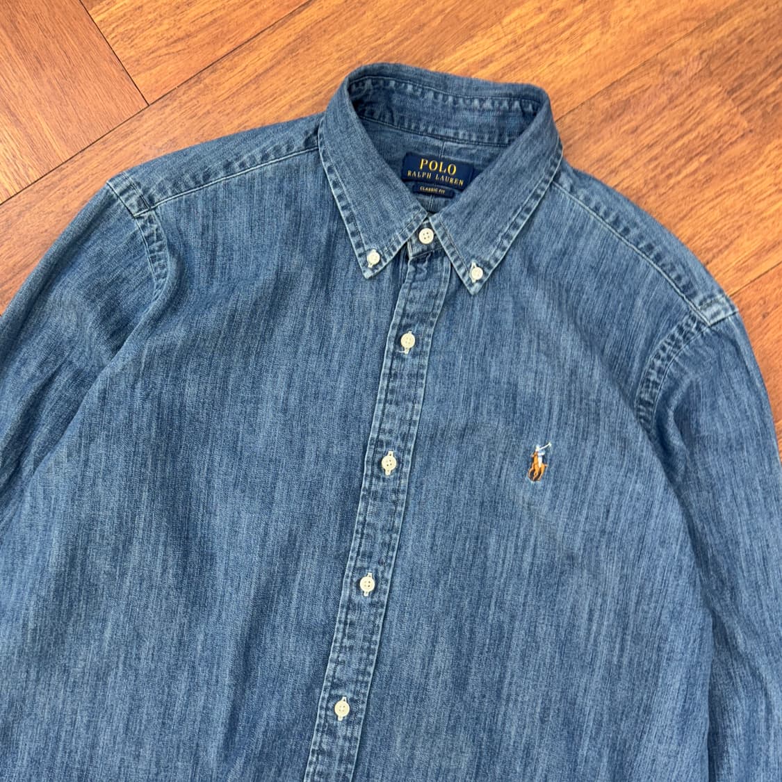L(105) 폴로 랄프로렌 클래식핏 데님 남방 셔츠  상품이미지2