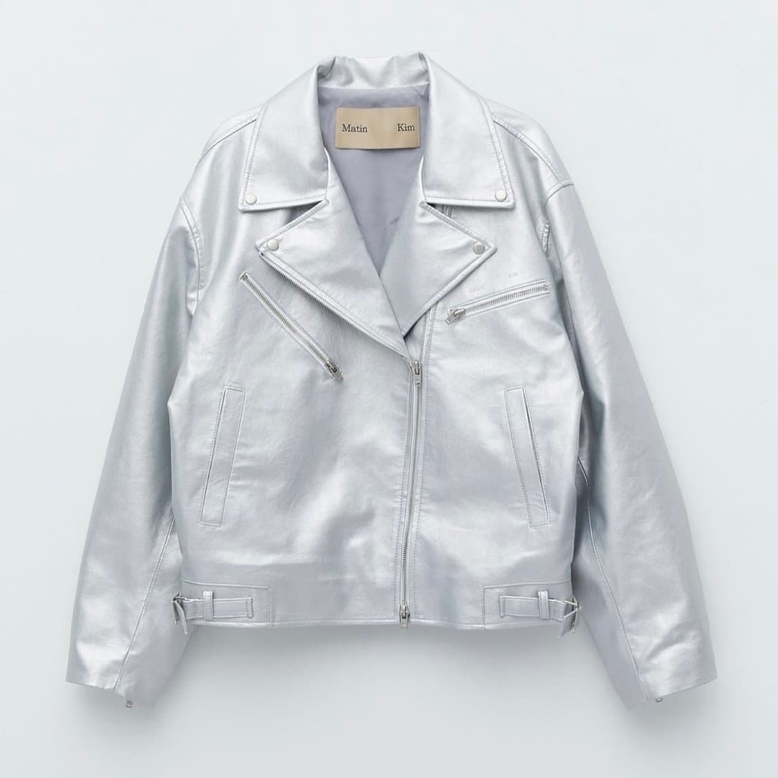 마뗑킴 페인트 라이더 자켓 인 실버 matin kim 상품이미지1