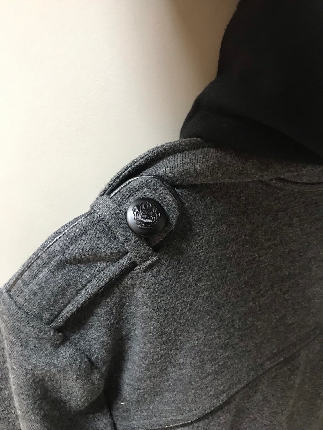 사선지퍼 나폴레옹 후드 코트 자켓 상품이미지7