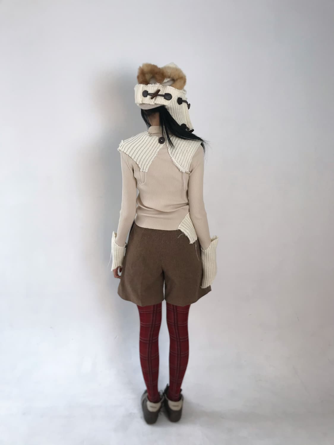 Ralph Lauren brown herringbone midipants 상품이미지4