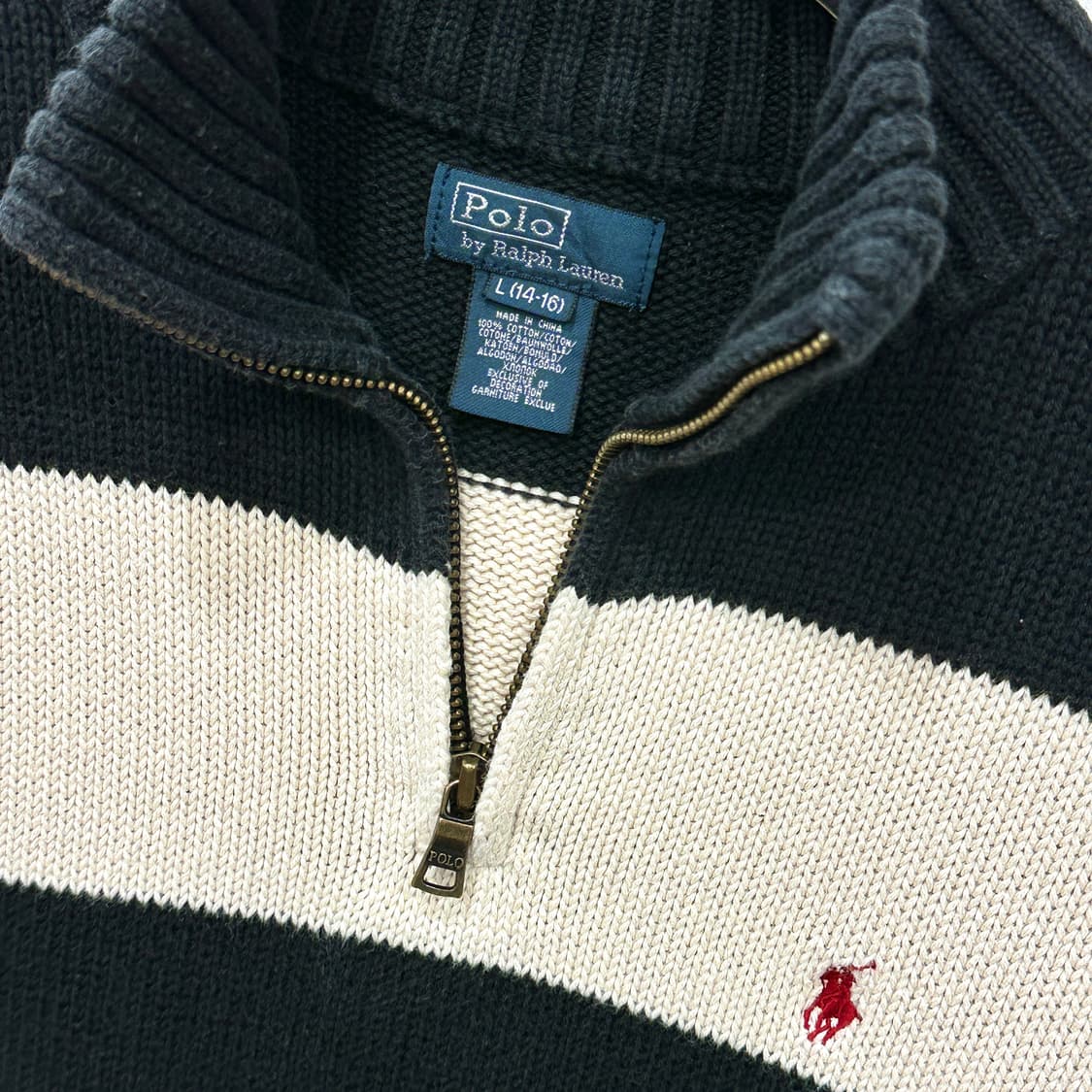 폴로 반집업니트 키즈L 상품이미지3