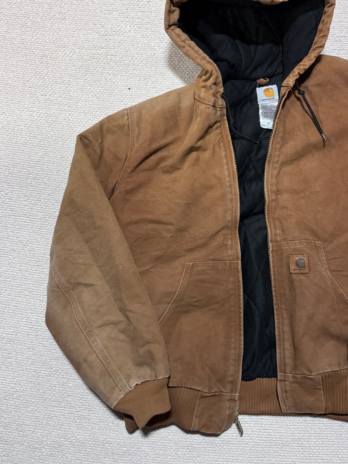 00s Carhartt 킬히트 J130 브라운 덕 액티브 자켓 M 상품이미지5