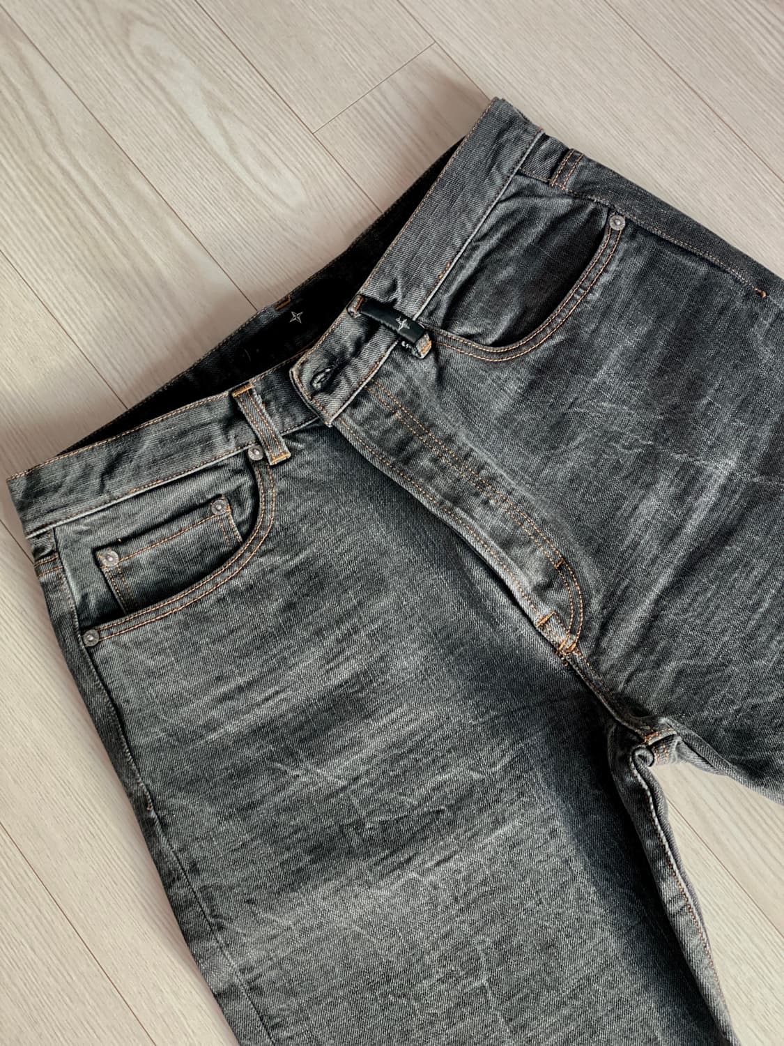  스톤아일랜드 다크그레이 스톤 워싱가공 진팬츠 레귤러 핏 31~32 사이 상품이미지4