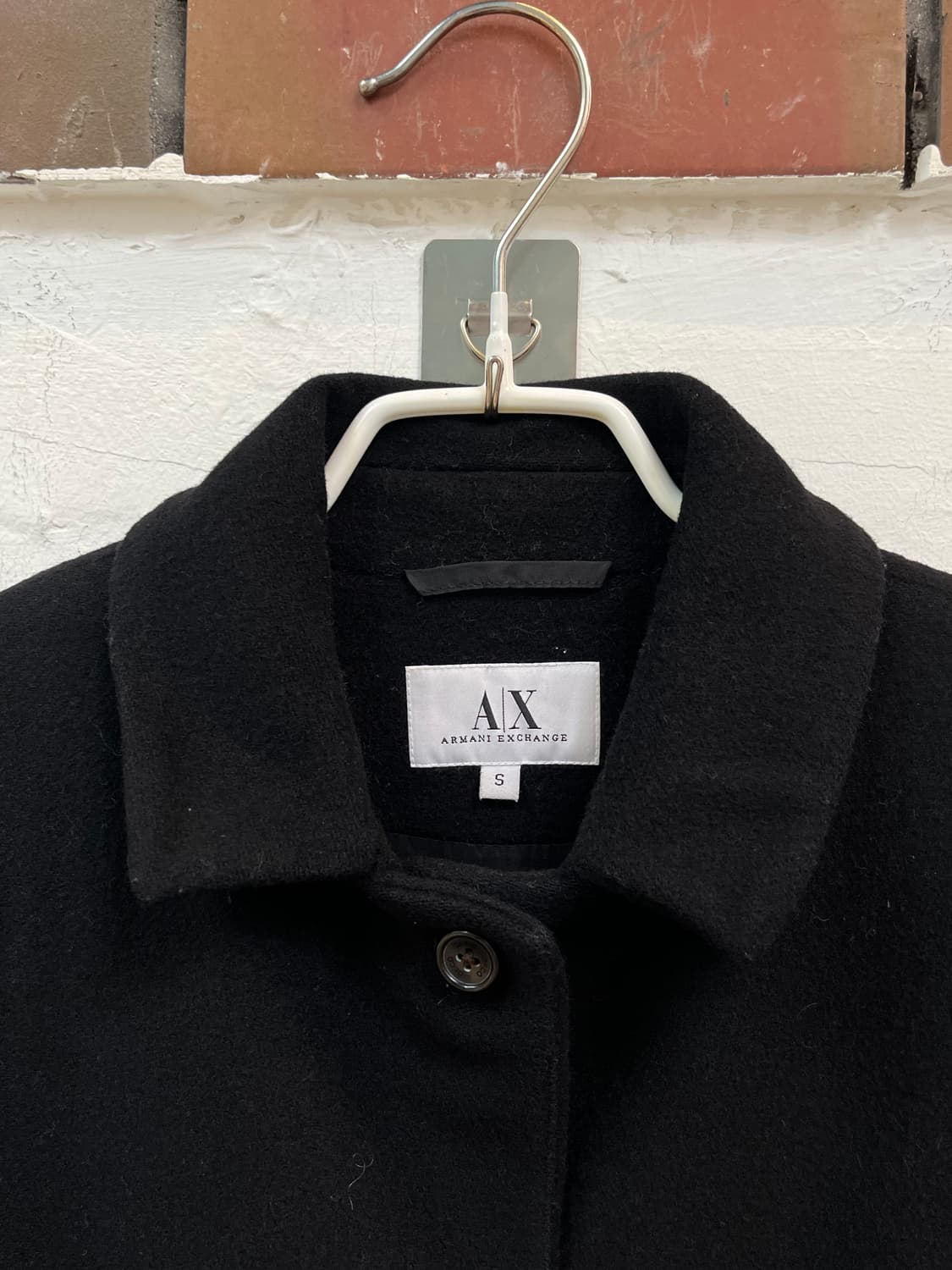 Armani Exchange 가죽벨트 블랙 롱 코트 S 상품이미지2