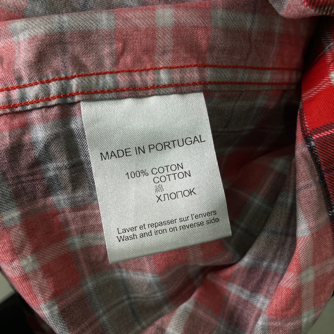 지방시 레드 스타 체크 셔츠 상품이미지8