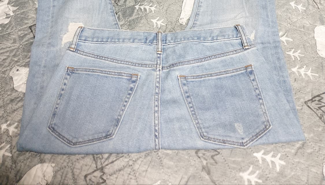 유니클로 진스 스판 디스트로이드 데님팬츠(32) 상품이미지3