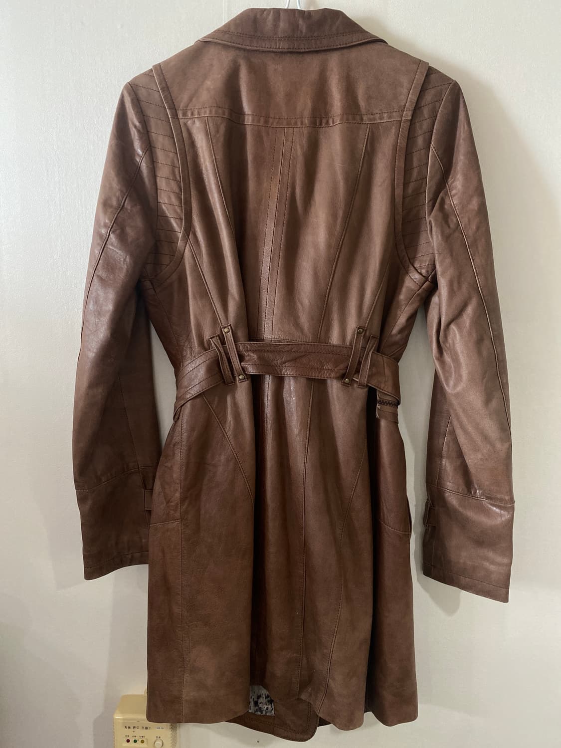 BNX 양가죽 트렌치 코트 M 상품이미지4