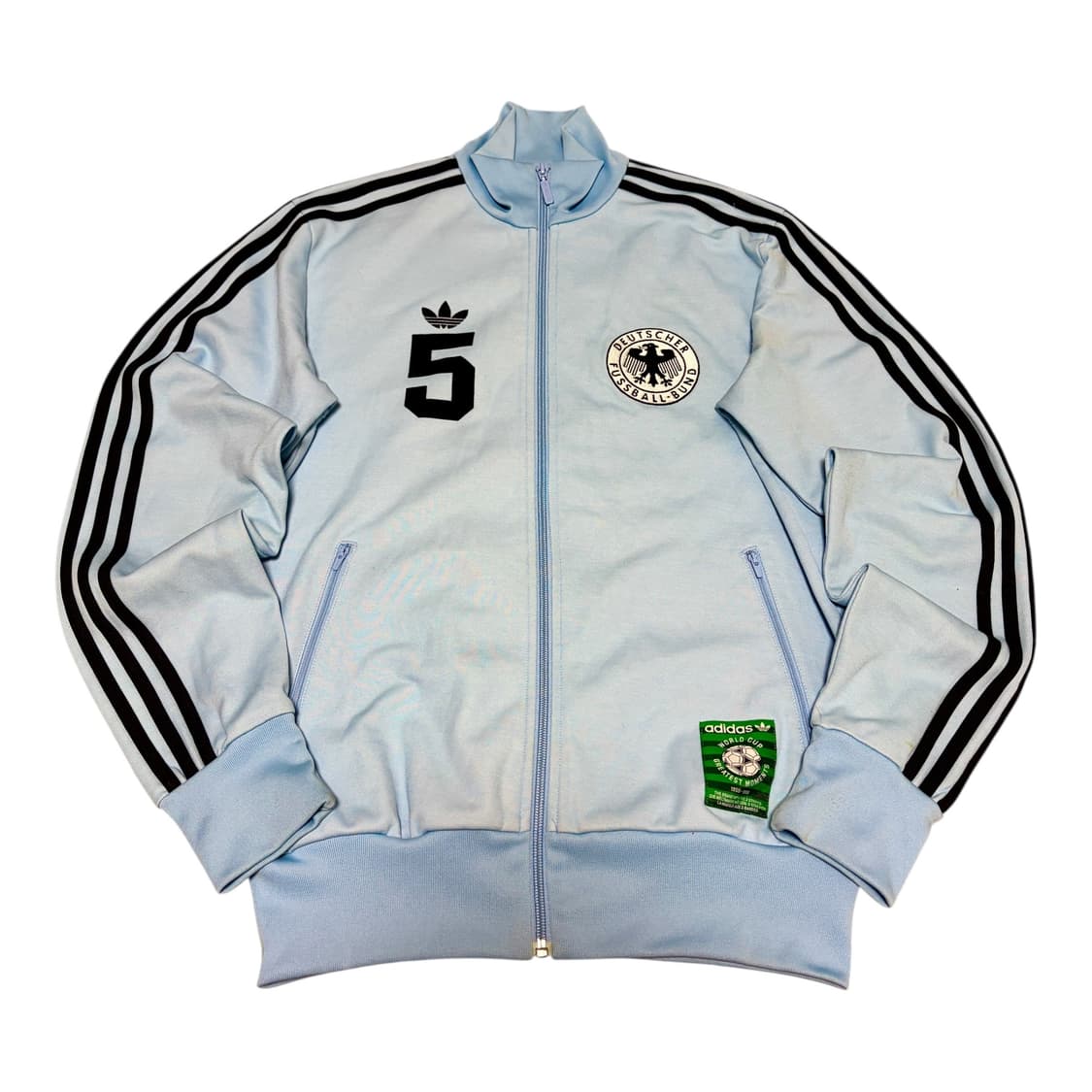 아디다스 소라색 베켄바우어 독일 트랙탑 져지 상품이미지2