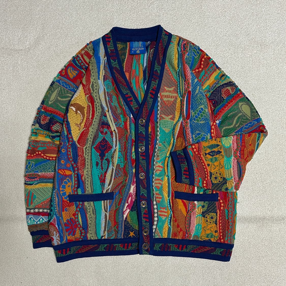 림노스 멀티컬러 니트 가디건 상품이미지1