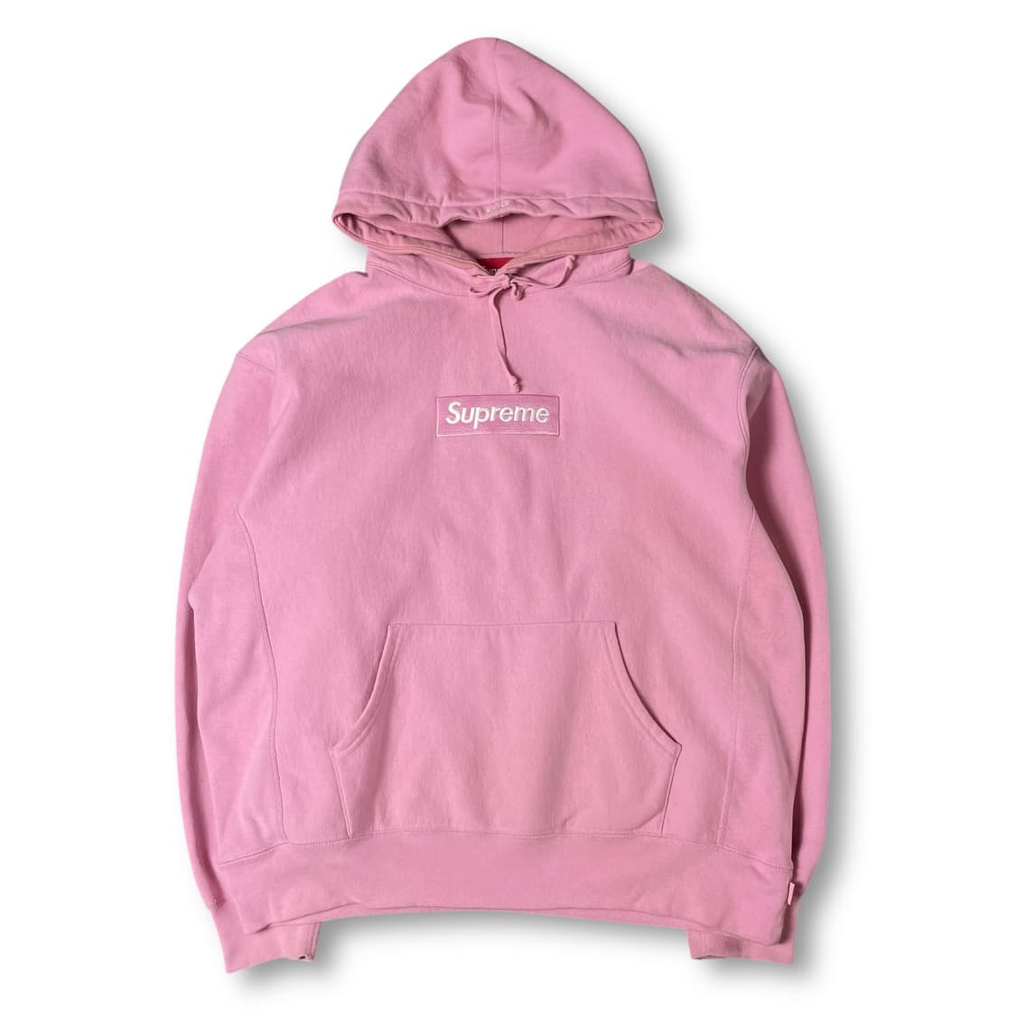 슈프림 핑크 박스로고 후드 스웻셔츠 L 상품이미지1