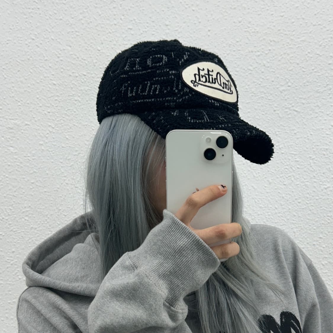 본더치 y2k 니트 블랙 캡 상품이미지1