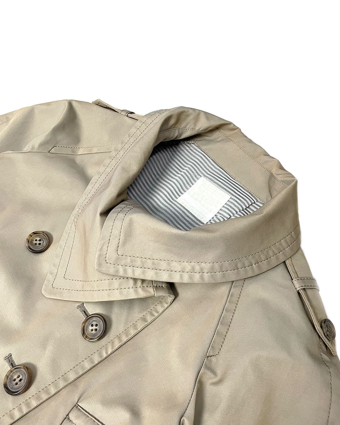 vinrtage 숏 더블 버튼트렌치코트 상품이미지7