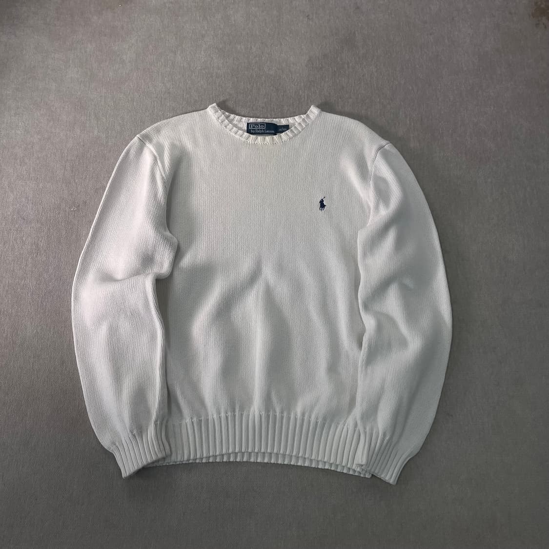 100 폴로랄프로렌 코튼 화이트 니트 상품이미지1