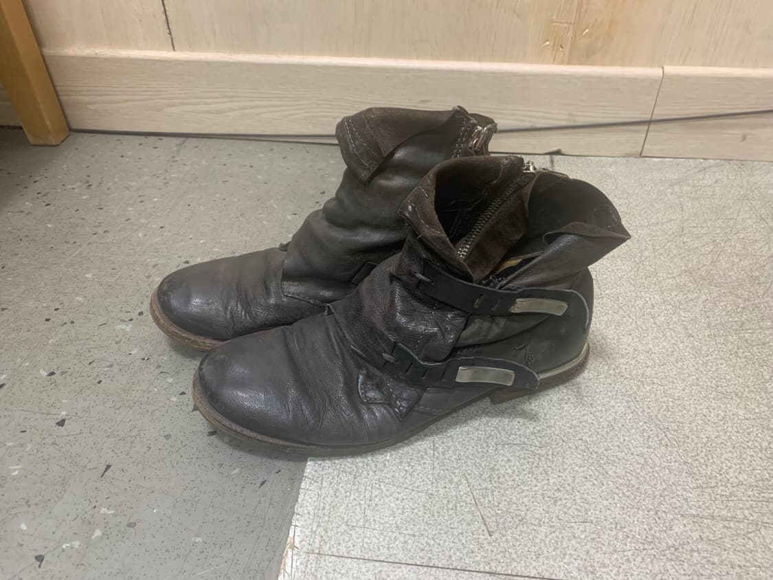 [직수입] 빈티지 레더 앵클 부츠 상품이미지1