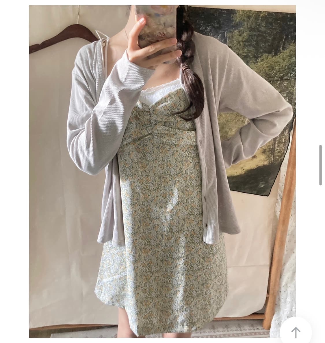 오브선셋 쁘띠 셔링 미니원피스 상품이미지1