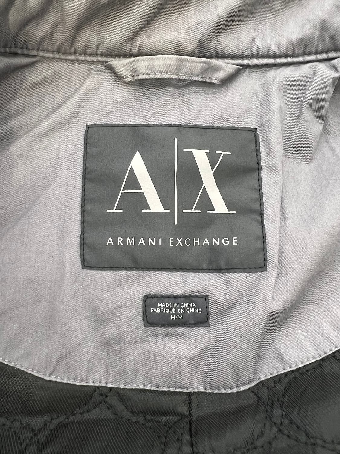 아르마니 익스체인지 라이트 그레이 기믹 지퍼 라이더 자켓 상품이미지7
