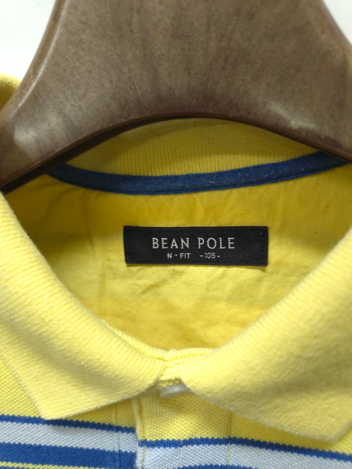 빈폴 옐로우 스트라이프 봄가을 긴팔 카라티 (105) 상품이미지4