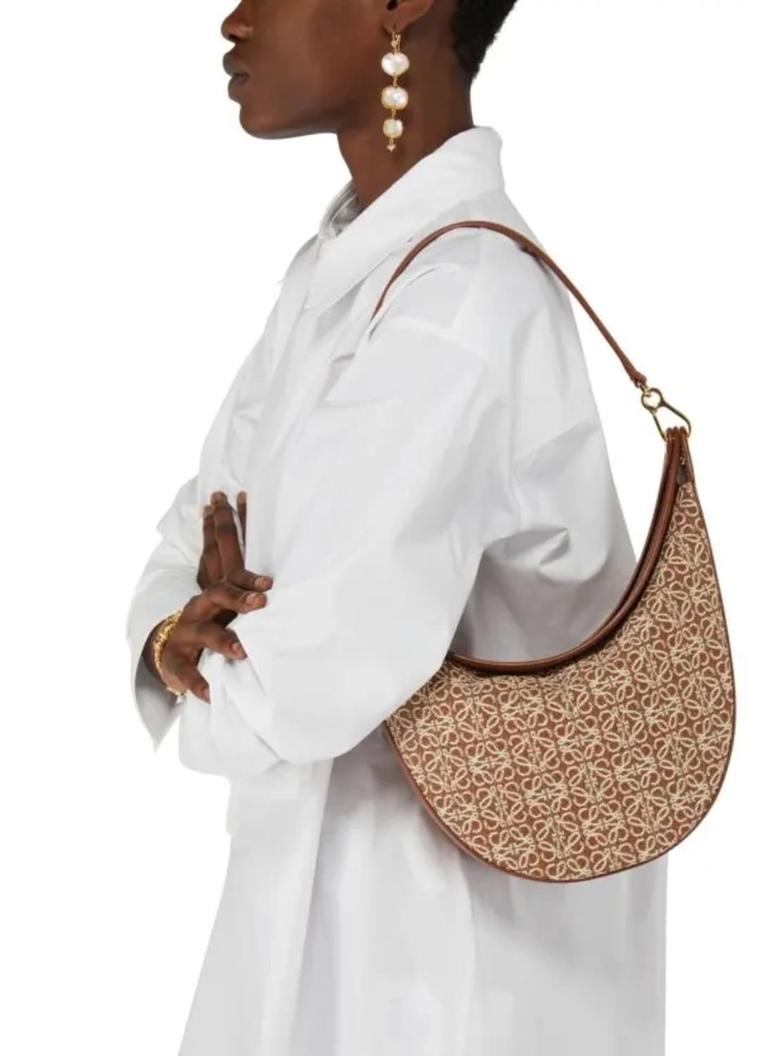 loewe 로에베 숄더백 호보백 카키 색상 상품이미지8