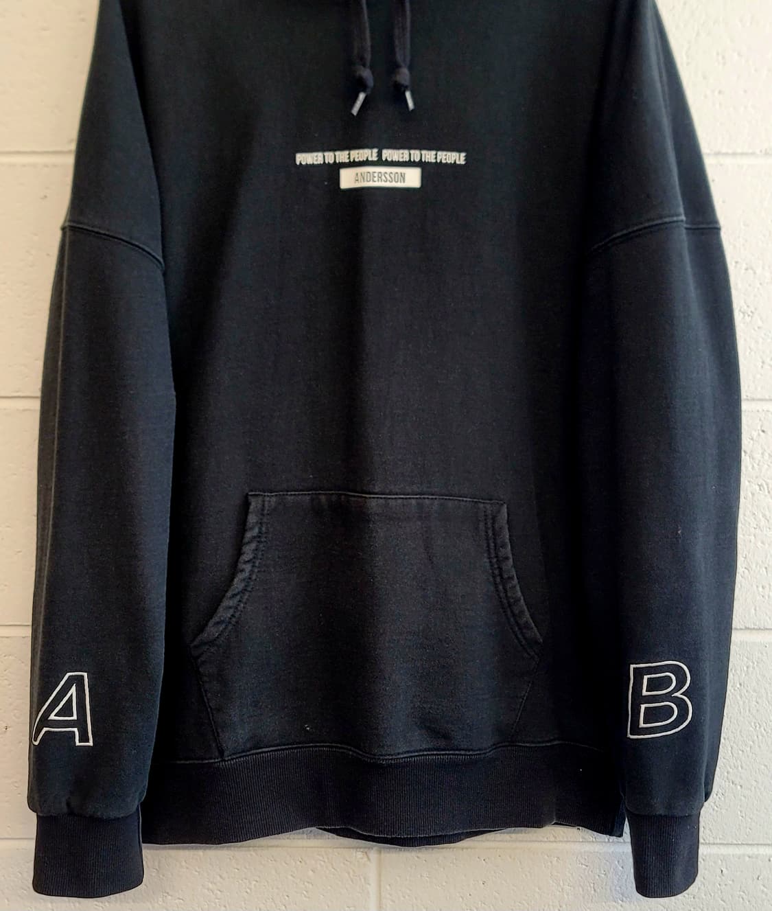 앤더슨벨 오버핏 후드티(안감 약기모) 판매 상품이미지4