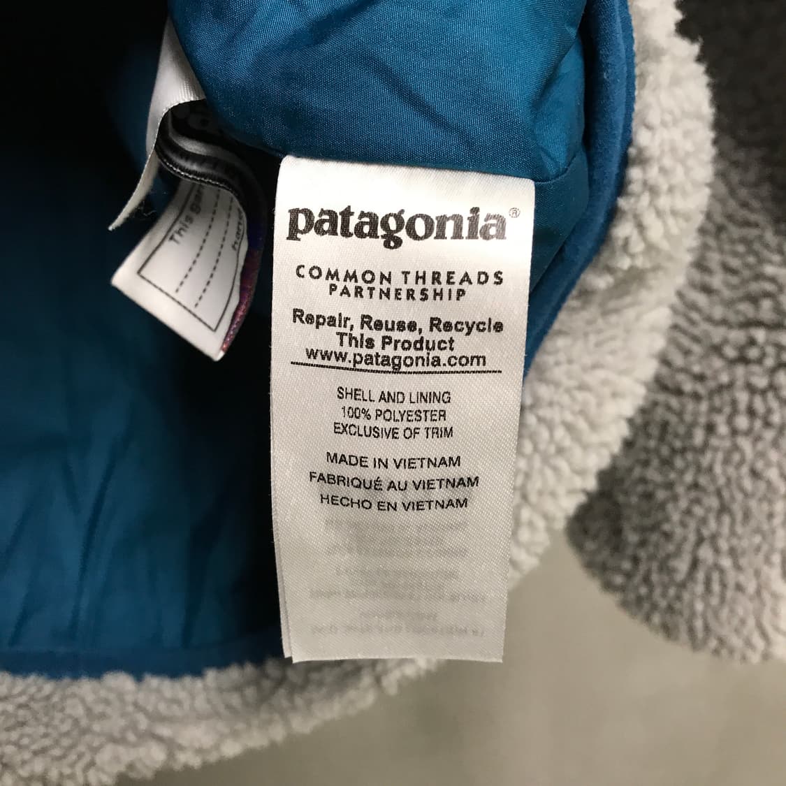 파타고니아 레트로 플리스 자켓 그레이 XL(W) 상품이미지6