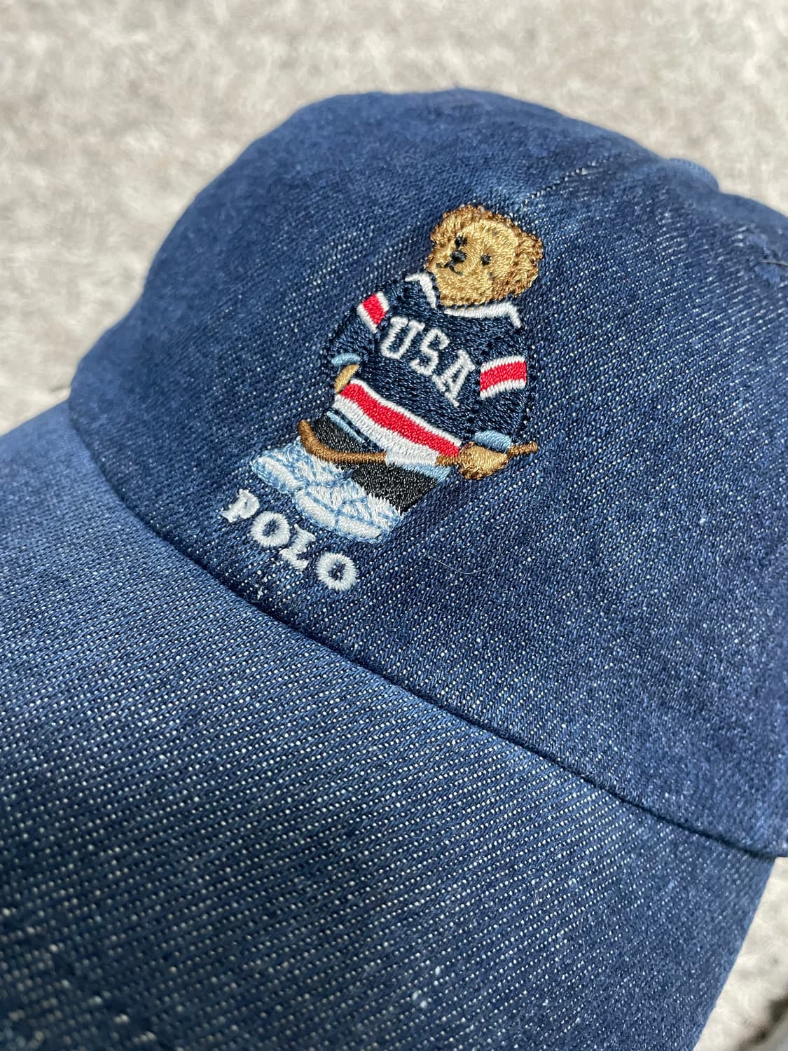 폴로Polo 폴로베어 데님 코튼 캡 Free 상품이미지4