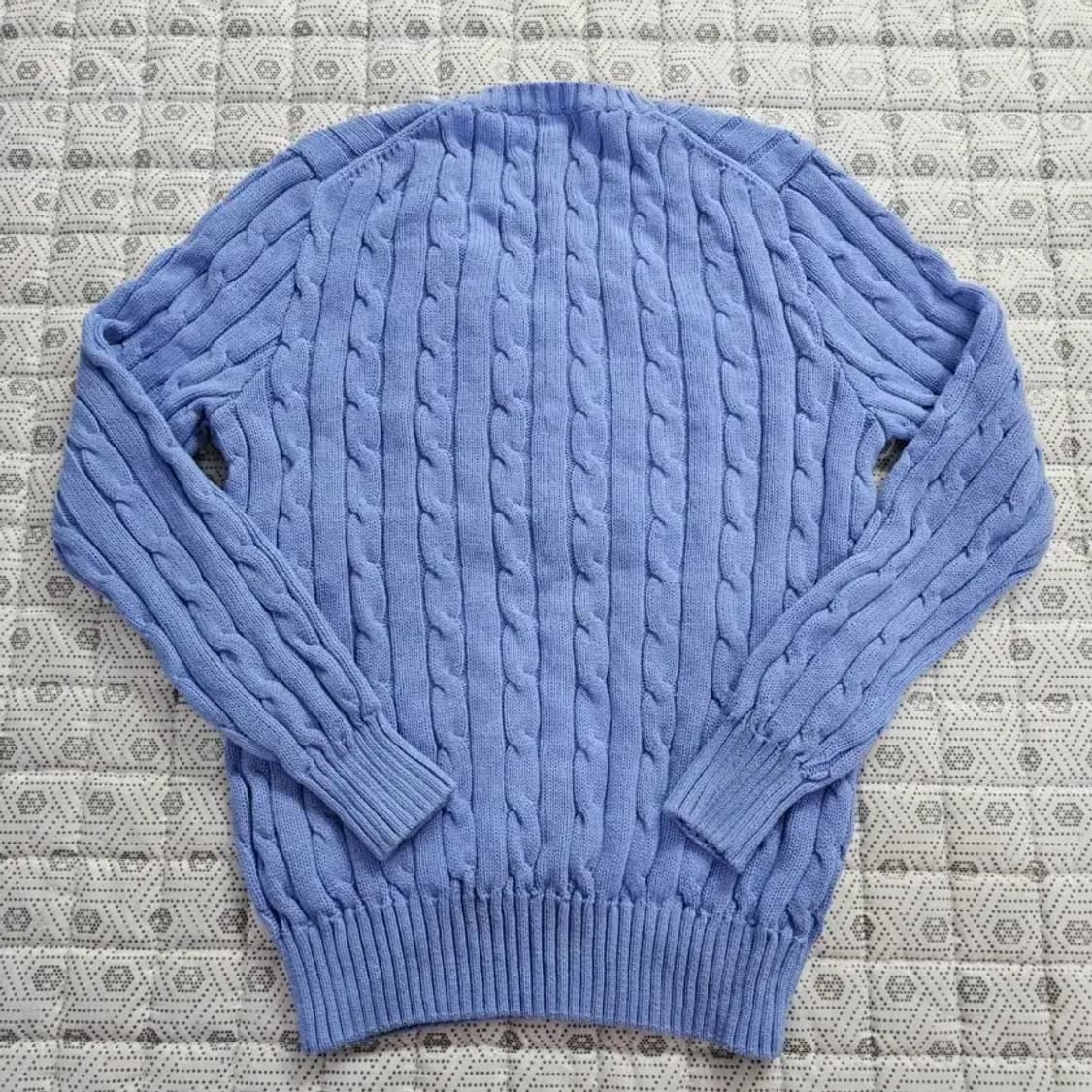 폴로 랄프로렌 브이넥 케이블 니트 ~55 상품이미지7