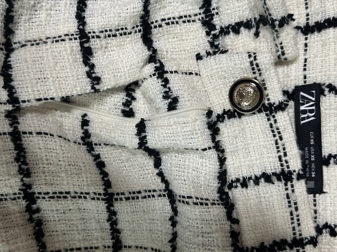 자라 트위드 하이웨스트쇼츠 XS 상품이미지4