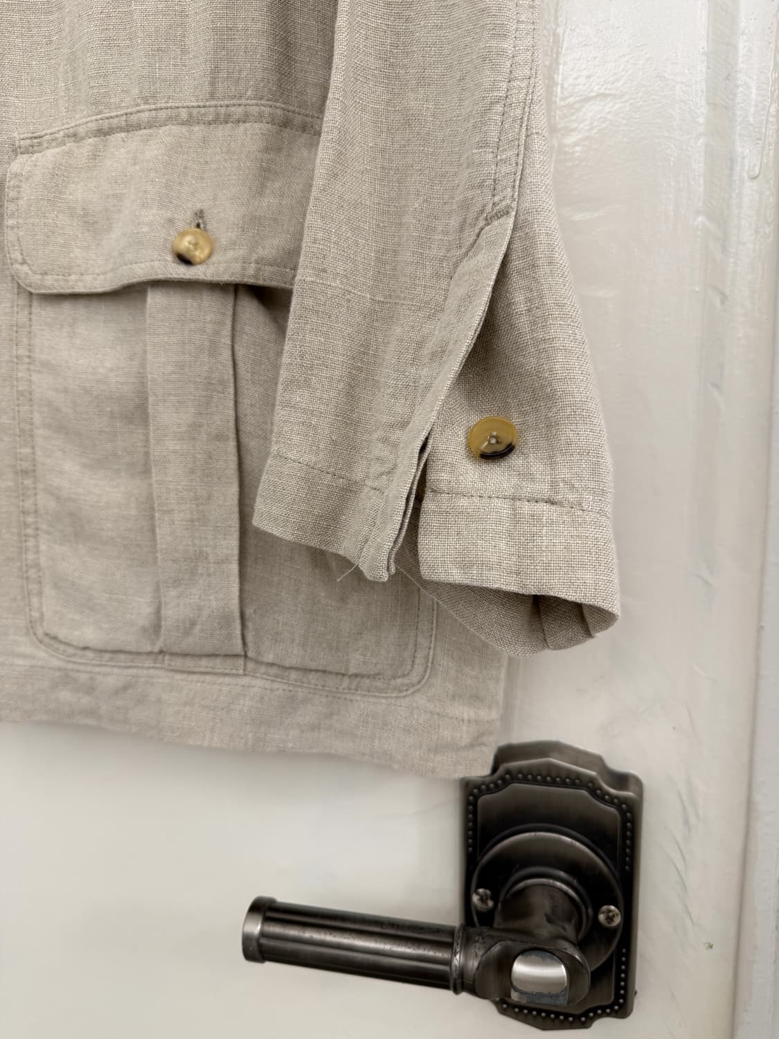 Lanvin 100% Linen Safari Field Jacket 상품이미지3