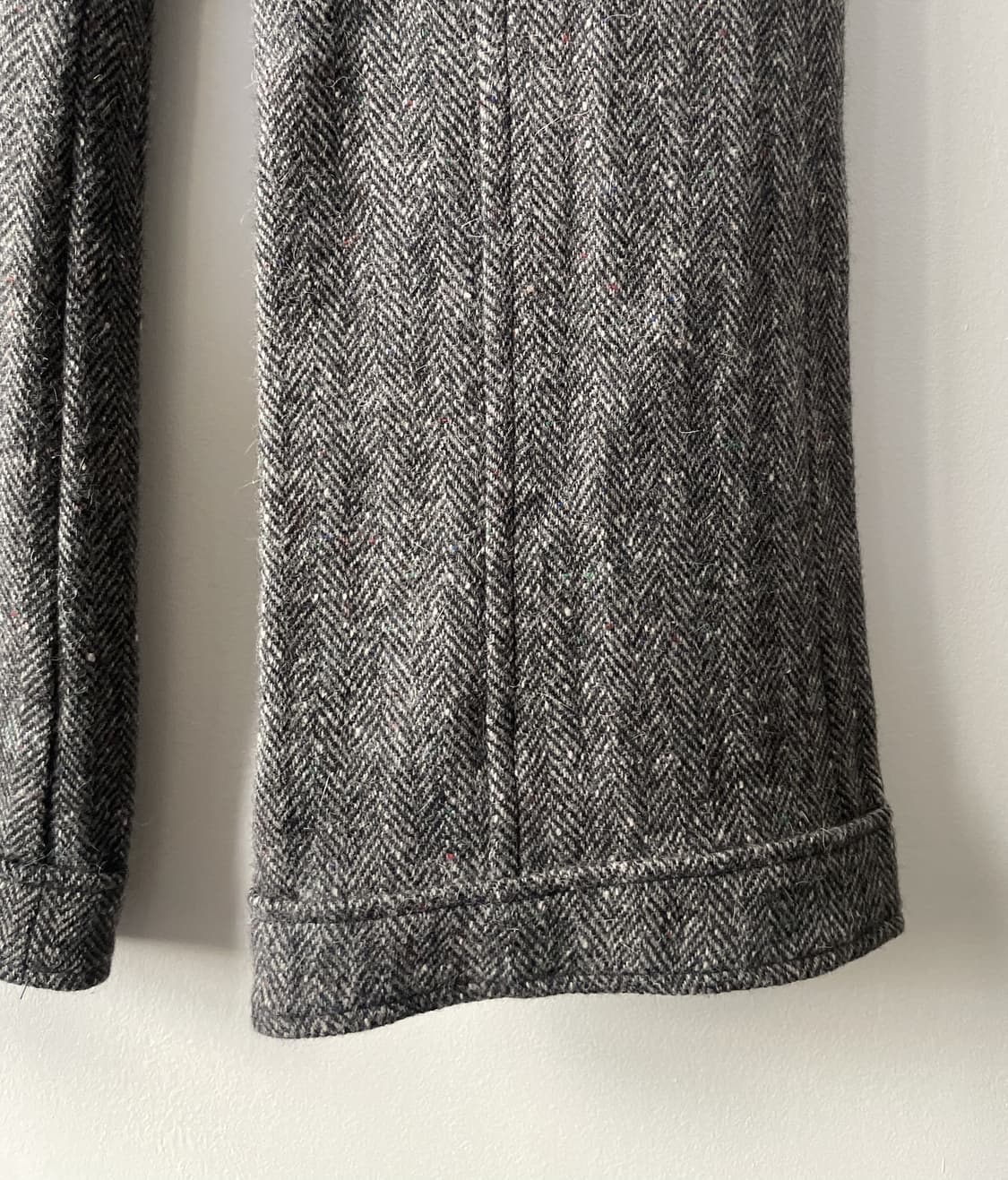 low rise herringbone heavy wool pants 상품이미지4