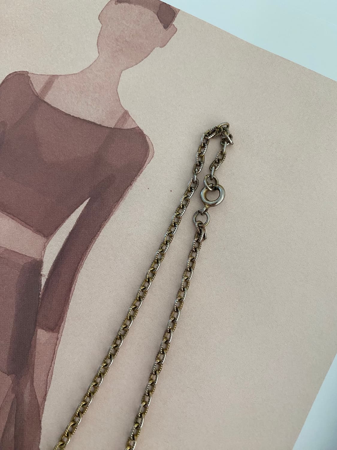 빈티지 멀티 젬스톤 드롭 네크리스 목걸이 주얼리  상품이미지6