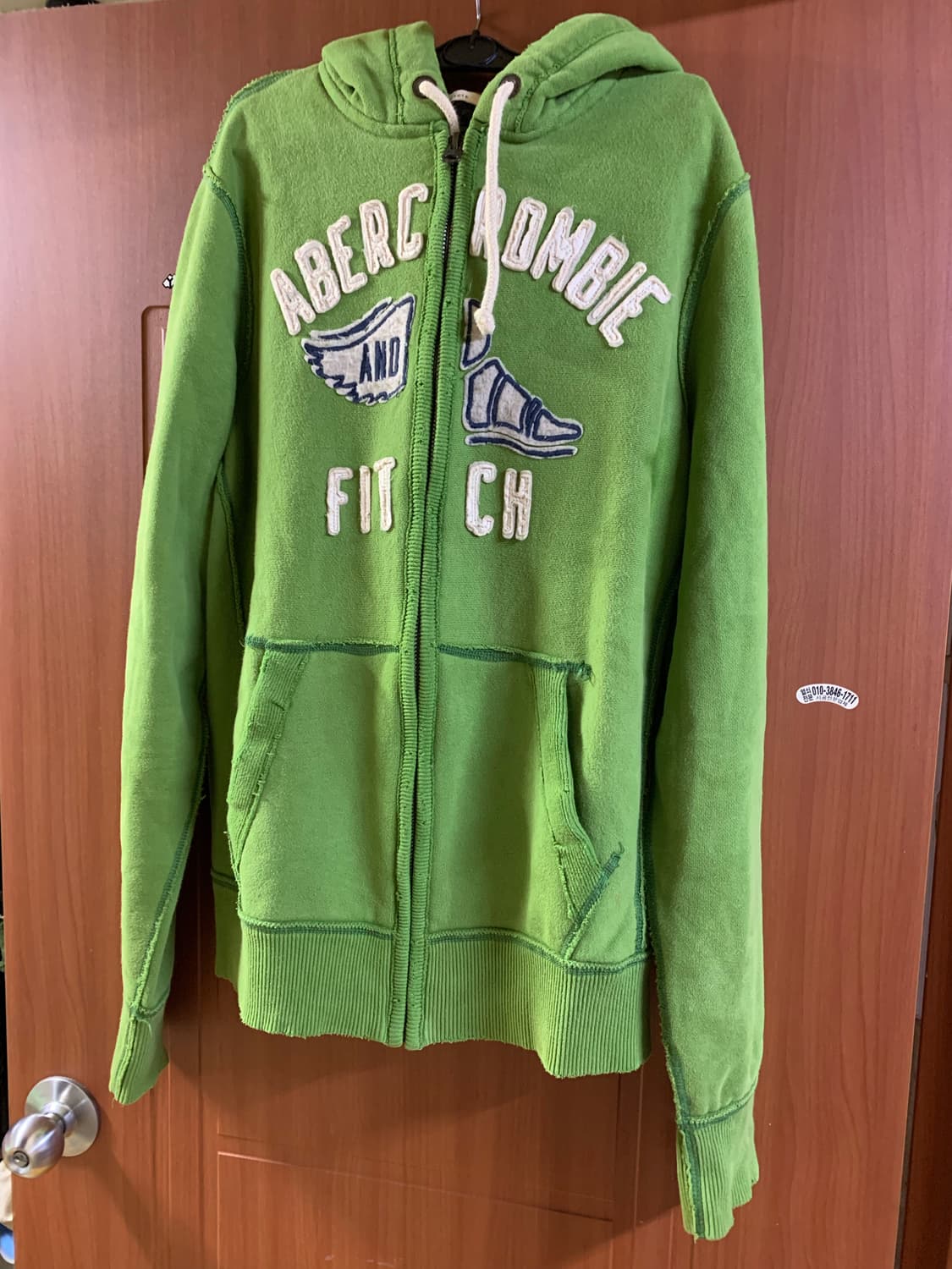 [XL]아베크롬비 후드집업 그린 양홍원 님 착용 상품이미지2